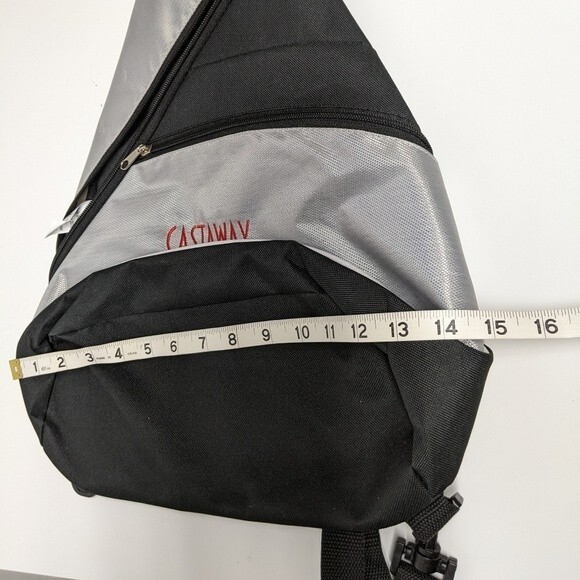 Disney Castaway Club Crossbody Back Bag Backpack Grey / Silver Cruise Vacation - Picture 8 of 10